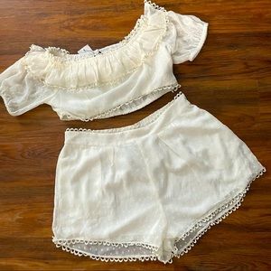 White Two Piece Set SOLD